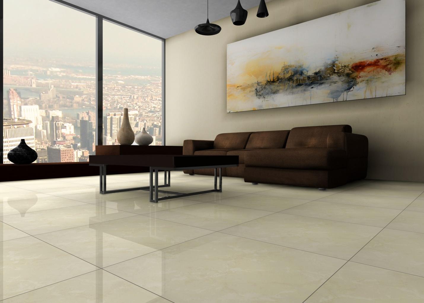 living room center tiles design