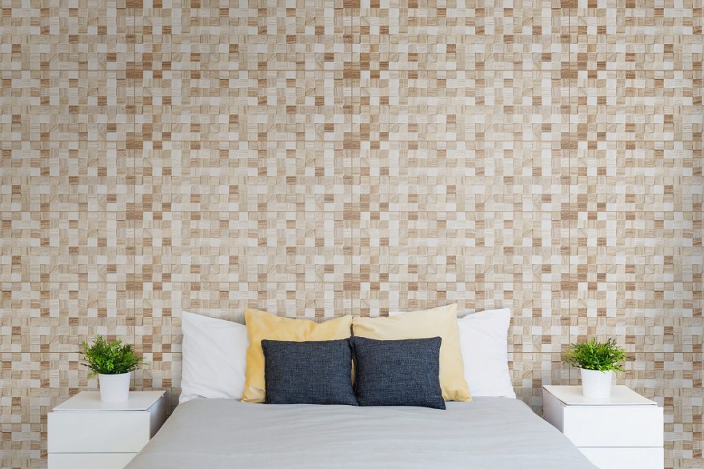 Bedroom with corkboard