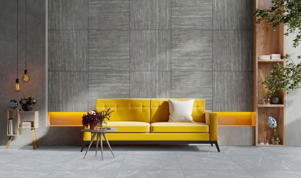 Make a statement wall with textured tiles