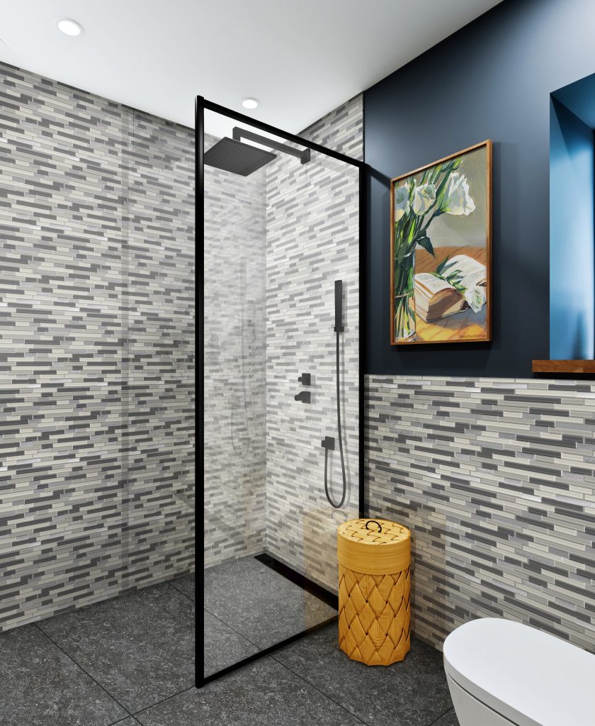 Mosaics can add visual interest and personality to a small space.